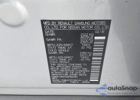 2016 Nissan Rogue S from USA, damaged, VIN KNMAT2MV5GP661361